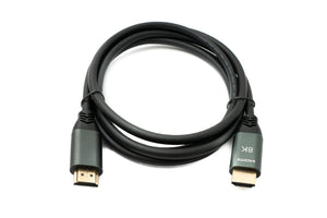 SYSTEM-S HDMI 2.1 Kabel 2 m 8K Ultra HD Standard Stecker zu Stecker UHD Adapter in Schwarz