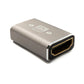 SYSTEM-S HDMI 2.1 Adapter Buchse zu Buchse vergoldet 8K 30 Hz 4K 144 Hz Kabel in Grau