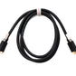 SYSTEM-S HDMI 2.0 Kabel 150 cm Typ A Stecker zu Stecker Panel anschraubbar in Schwarz