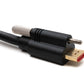 SYSTEM-S HDMI 2.0 Kabel 150 cm Typ A Stecker zu Stecker Panel anschraubbar in Schwarz