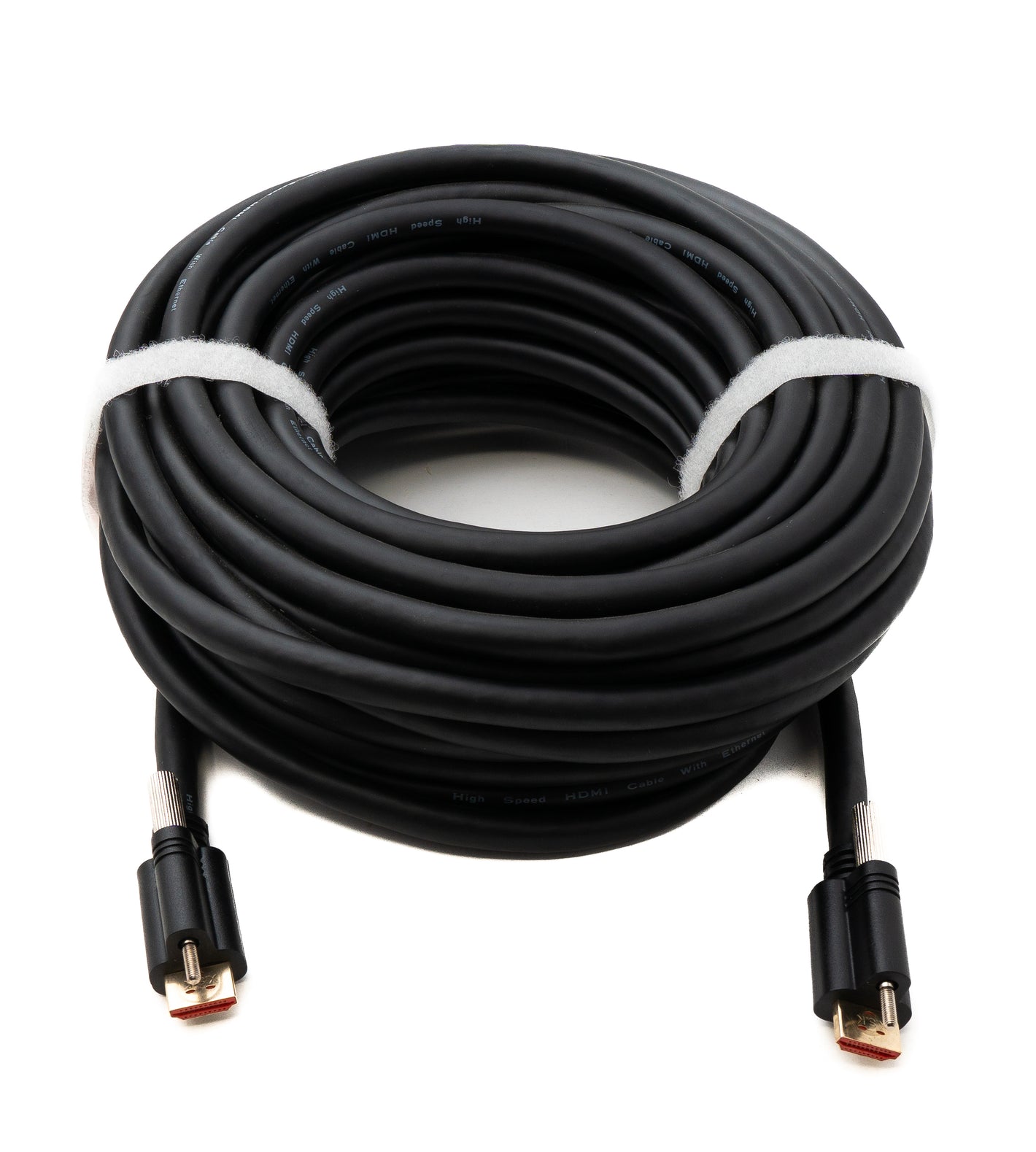 SYSTEM-S HDMI 2.0 Kabel 15 m Typ A Stecker zu Stecker Panel anschraubbar in Schwarz