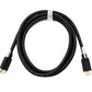 SYSTEM-S HDMI 2.0 Kabel 3 m Typ A Stecker zu Stecker anschraubbar in Schwarz