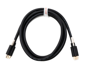 SYSTEM-S HDMI 2.0 Kabel 3 m Typ A Stecker zu Stecker Adapter anschraubbar in Schwarz