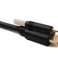 SYSTEM-S HDMI 2.0 Kabel 3 m Typ A Stecker zu Stecker anschraubbar in Schwarz