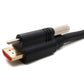 SYSTEM-S HDMI 2.0 Kabel 3 m Typ A Stecker zu Stecker anschraubbar in Schwarz