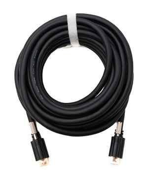 SYSTEM-S HDMI 2.0 Kabel 8 m Typ A Stecker zu Stecker Adapter anschraubbar in Schwarz