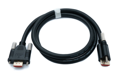 SYSTEM-S HDMI 2.0 cable 100 cm type A male to male adapter screwable panel