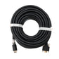 HDMI 2.0 Kabel 15 m Typ A Stecker zu Stecker Adapter anschraubbar in Schwarz
