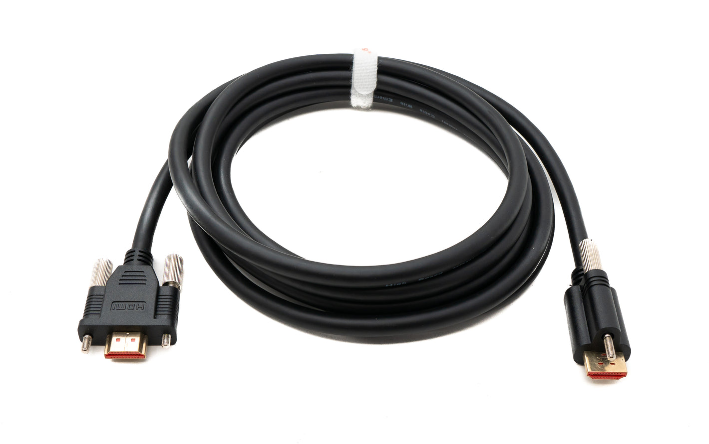 SYSTEM-S HDMI 2.0 Kabel 3 m Typ A Stecker zu Stecker anschraubbar (Panel Mount (eine Schraube und zwei Schrauben))