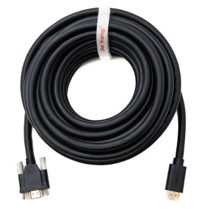 SYSTEM-S HDMI 2.0 Kabel 10 m Typ A Stecker zu Stecker anschraubbar 85213002