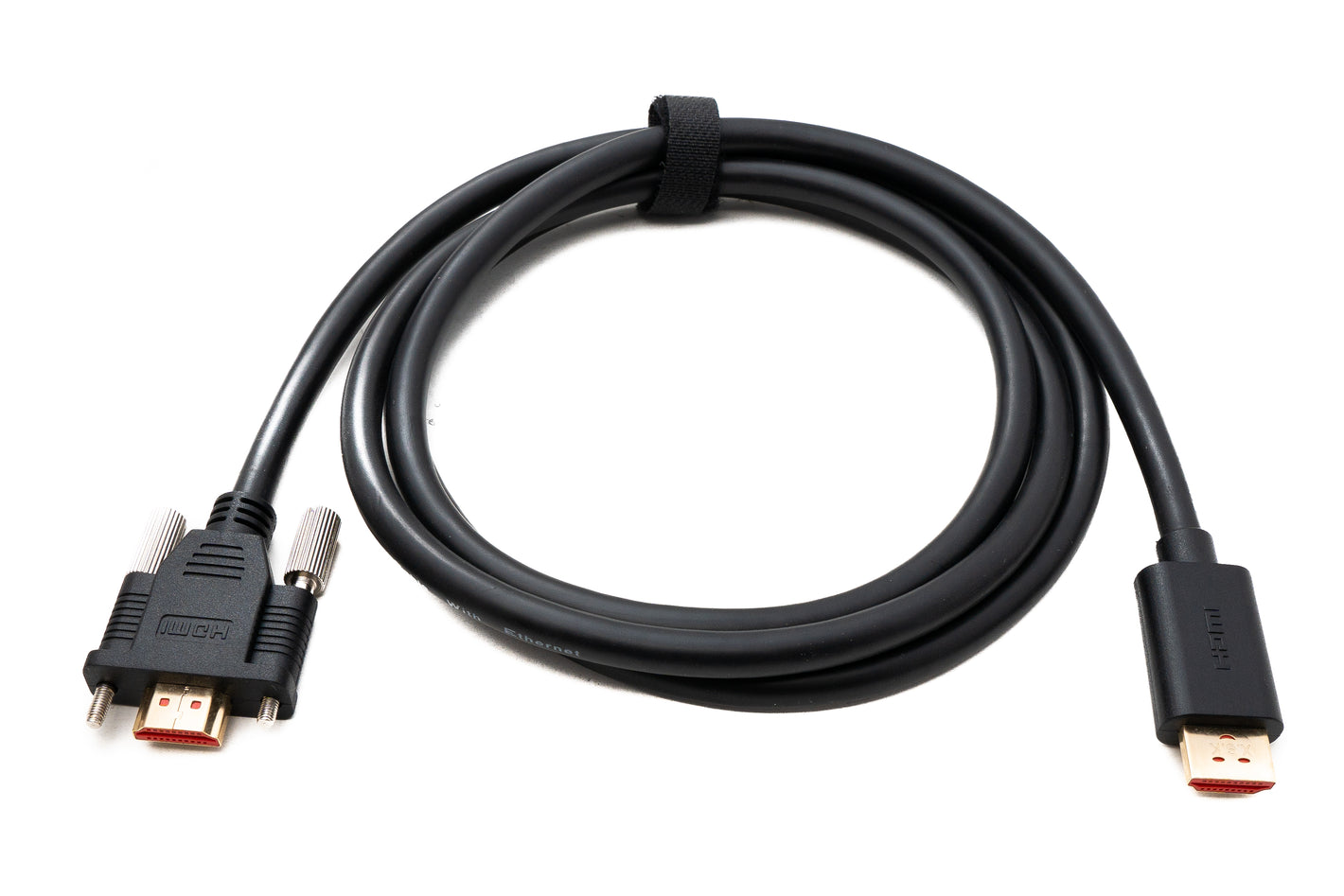 HDMI 2.0 Kabel 150 cm Typ A Stecker zu Stecker anschraubbar in Schwarz