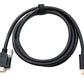 HDMI 2.0 Kabel 150 cm Typ A Stecker zu Stecker Adapter anschraubbar in Schwarz