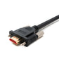 HDMI 2.0 Kabel 150 cm Typ A Stecker zu Stecker Adapter anschraubbar in Schwarz