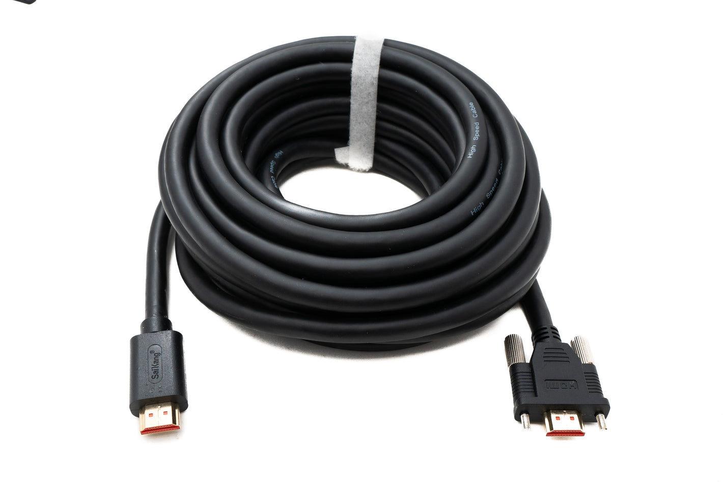 SYSTEM-S HDMI 2.0 Kabel 8 m Typ A Stecker zu Stecker Panel anschraubbar in Schwarz