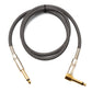 SYSTEM-S audio cable 100 cm 6.35 mm jack plug to plug angle nylon braided kink protection AUX adapter