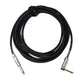 Cable de audio 450 cm conector jack de 6,35 mm a conector angular adaptador AUX negro