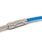 Cable de audio 450 cm conector jack de 6,35 mm a conector angular adaptador AUX azul