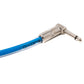 Cable de audio 450 cm conector jack de 6,35 mm a conector angular adaptador AUX azul