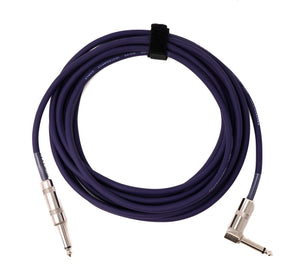 Câble audio 450 cm fiche jack 6,35 mm vers fiche adaptateur AUX coudé en violet