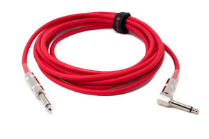 Cable de audio 450 cm conector jack de 6,35 mm a conector angular adaptador AUX rojo