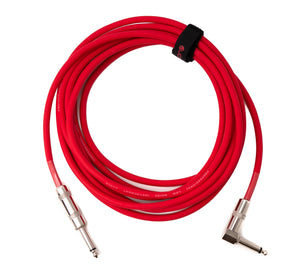 Audio cable 450 cm 6.35 mm jack plug to plug angle AUX adapter red