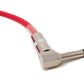 Audio cable 450 cm 6.35 mm jack plug to plug angle AUX adapter red