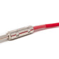 SYSTEM-S Audio Kabel 450 cm 6.35 mm Klinke Stecker zu Stecker Winkel AUX Rot