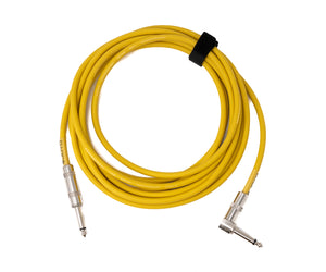 Cable de audio 450 cm conector jack de 6,35 mm a conector angular adaptador AUX amarillo