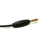 SYSTEM-S Audio Cable 3 m 6.35 mm Jack Plug to Plug Angle AUX Mute Switch Spiral Adapter Black