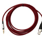 SYSTEM-S Audio Kabel 2 m 3.5 mm Klinke Stecker zu Mini XLR Buchse geflochten in Rot