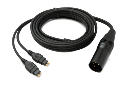 SYSTEM-S replacement cable 2 m XLR 4 pin plug for Sennheiser HD 660 650 600 580 headphones adapter 