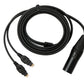 SYSTEM-S replacement cable 2 m XLR 4 pin plug for Sennheiser HD 660 650 600 580 headphones adapter 