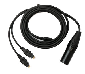 SYSTEM-S replacement cable 2 m XLR 4 pin plug for Sennheiser HD 660 650 600 580 headphones adapter 