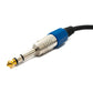 Cable de audio de 100 cm con adaptador jack de 6,35 mm a conector XLR en color negro