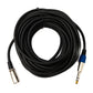 Cable de audio de 15 m con adaptador jack de 6,35 mm a conector XLR en negro