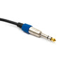 Cable de audio de 15 m con adaptador jack de 6,35 mm a conector XLR en negro