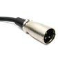 SYSTEM-S Audio Kabel 5 m 6.35 mm Klinke Stecker zu XLR Stecker Adapter in Schwarz