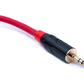 SYSTEM-S audio cable 3 m 3.5 mm jack plug to XLR socket adapter in red