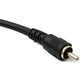 SYSTEM-S Cinch RCA cable 150 cm plug to XLR 3-pin plug 30 VAC adapter in black