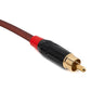 SYSTEM-S Cinch RCA cable 100 cm plug to XLR 3-pin socket adapter in red