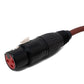 SYSTEM-S Cinch RCA cable 100 cm plug to XLR 3-pin socket adapter in red