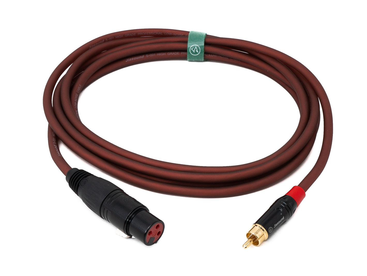 SYSTEM-S Cinch RCA Kabel 3 m Stecker zu XLR 3 polig Buchse Adapter in Rot