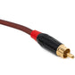 SYSTEM-S Cinch RCA cable 3 m plug to XLR 3-pin socket adapter in red