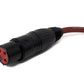 SYSTEM-S Cinch RCA cable 3 m plug to XLR 3-pin socket adapter in red