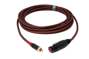 SYSTEM-S Cinch RCA Kabel 5 m Stecker zu XLR 3 polig Buchse Adapter in Rot