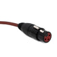 SYSTEM-S Cinch RCA Kabel 5 m Stecker zu XLR 3 polig Buchse Adapter in Rot