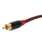 SYSTEM-S Cinch RCA Kabel 5 m Stecker zu XLR 3 polig Buchse Adapter in Rot