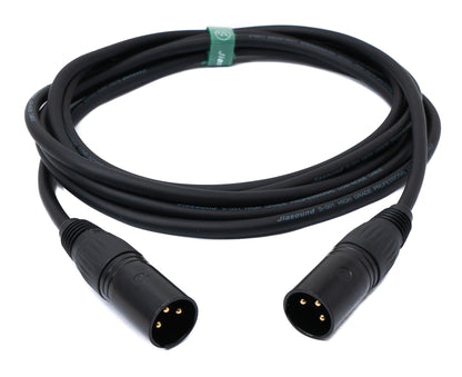 Câble audio 3 m adaptateur XLR 3 broches mâle vers mâle en noir