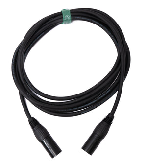 SYSTEM-S Audio Kabel 3 m XLR 3 polig Stecker zu Stecker Adapter in Schwarz