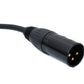 SYSTEM-S Audio Kabel 5 m XLR 3 polig Stecker zu Stecker Adapter in Schwarz